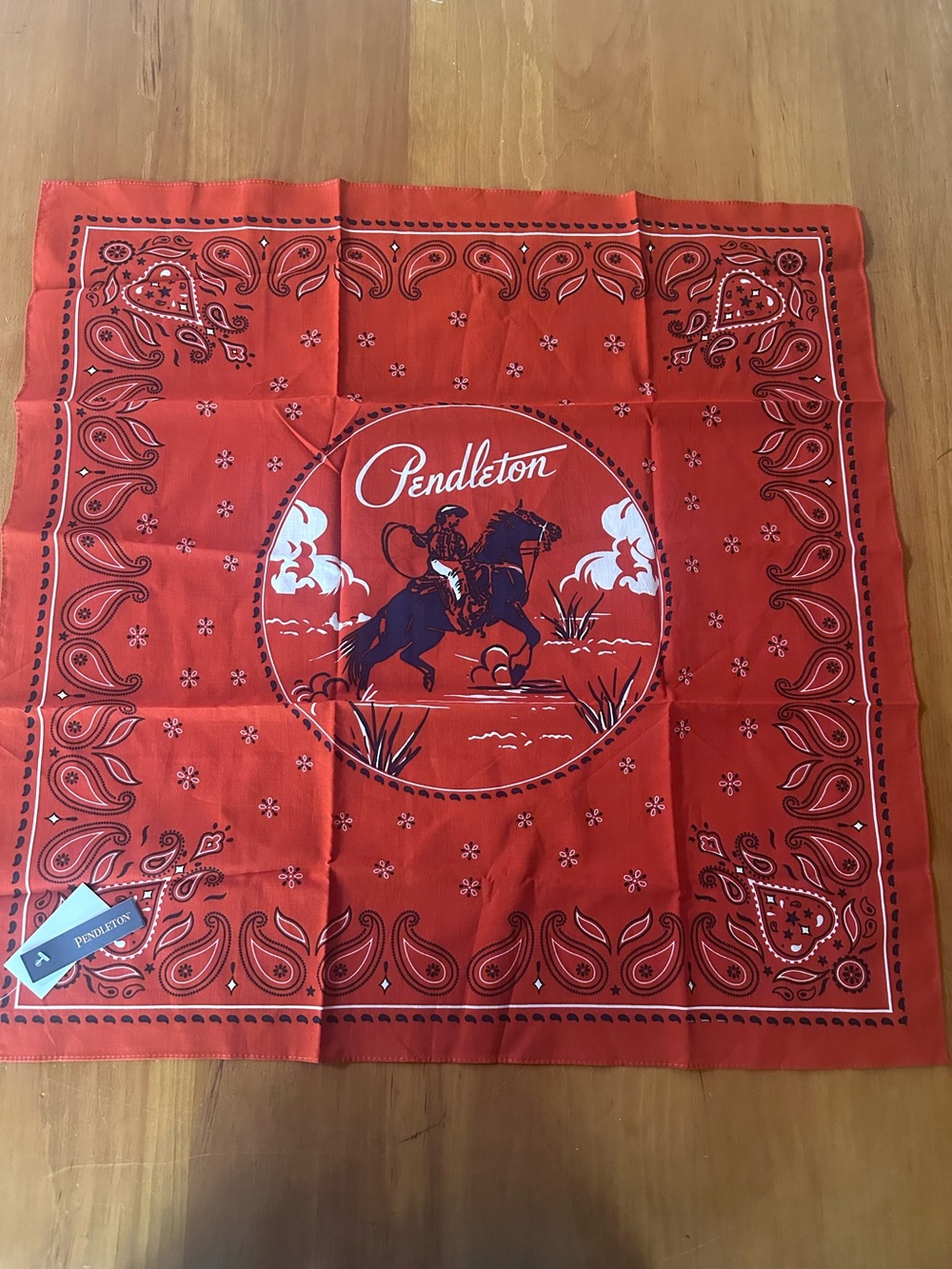 Pendleton Red Paisley Bandana